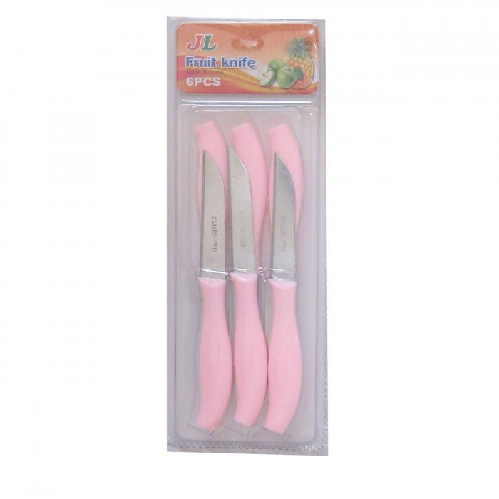 کارد میوه خوری جی ال کد ۰۱ بسته ۶ عددی