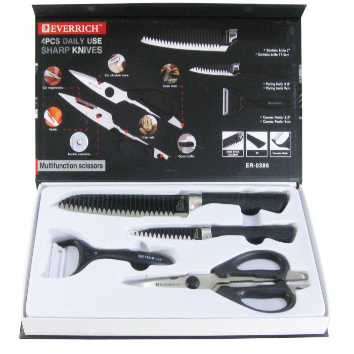 ست چاقوی آشپزخانه ۴ پارچه اوریچ مدل ER-۰۳۸۶