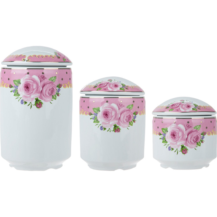 ست بانکه طرح گل مجموعه ۳ عددی