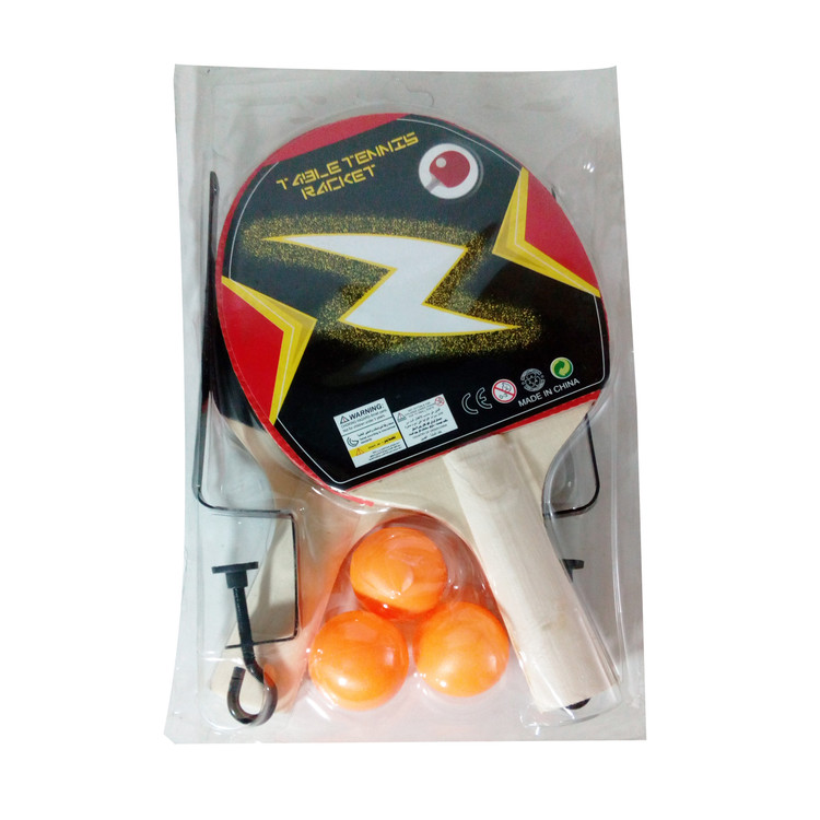 راکت پینگ پنگ مدل TH۶۹ به همراه توپ و تور و گیره