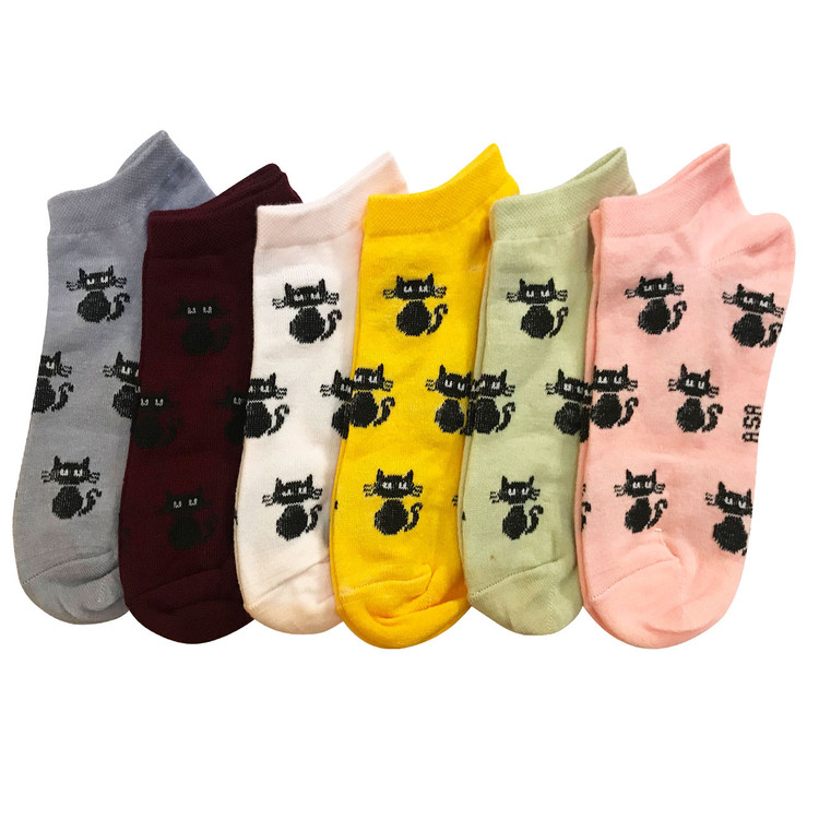 جوراب زنانه گی دُلان طرح گربه