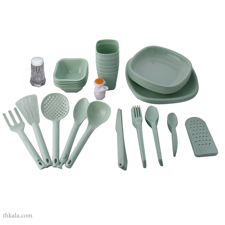 سبد پیک نیک 56 پارچه کاوه پلاست مدل گلدار