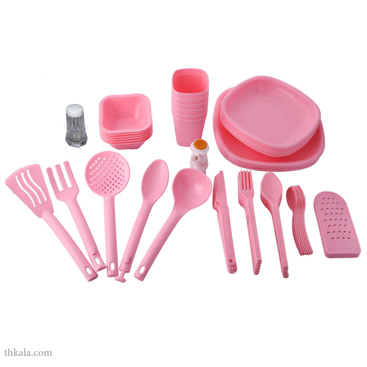 سبد پیک نیک 56 پارچه کاوه پلاست مدل گلدار