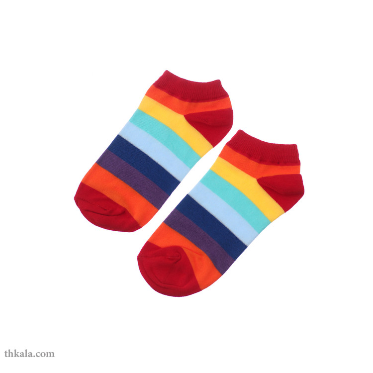 جوراب زنانه مدل رنگین کمان