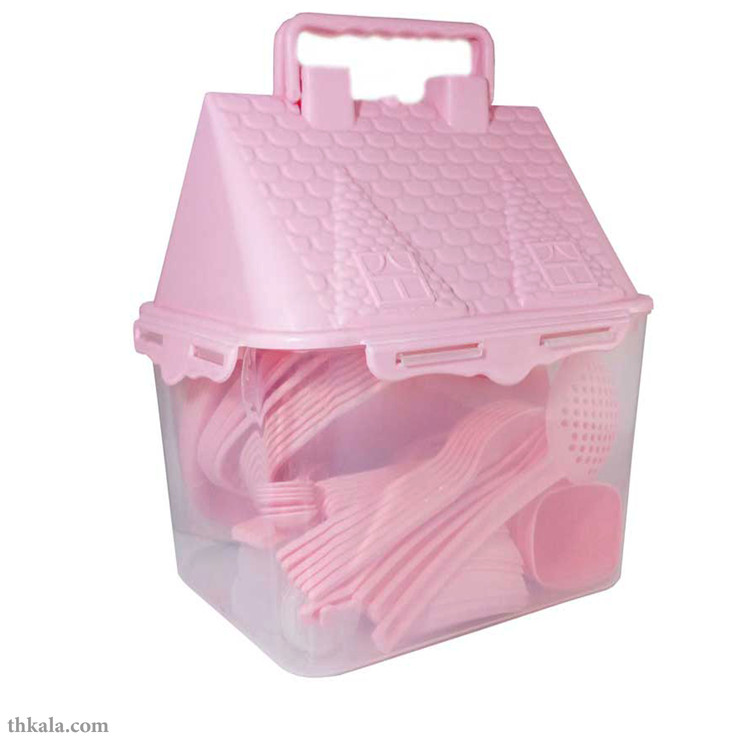 ست پیک نیک 65 پارچه کاوه پلاست مدل کلبه