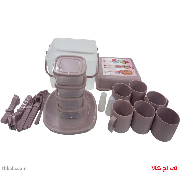 ست پیک نیک 49 پارچه مدل نسیم ( 6 نفره )